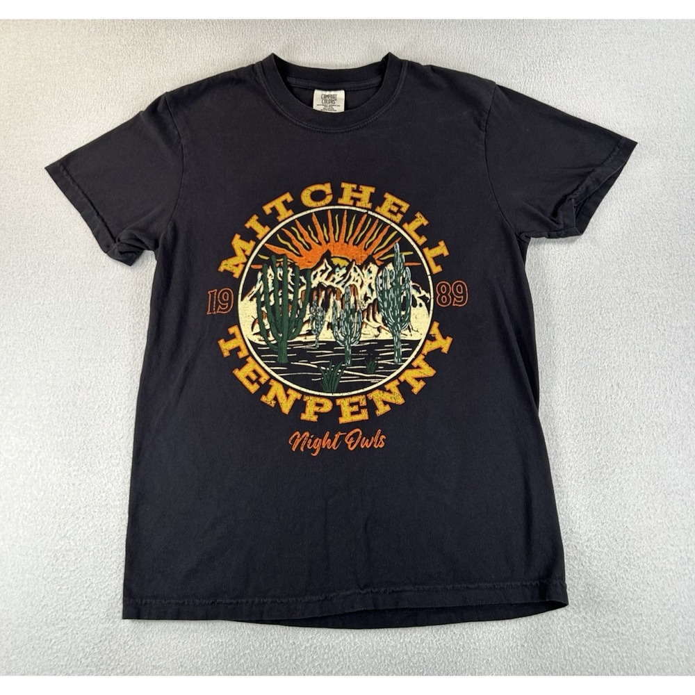 Mitchell Tenpenny Cactus Night Owl T-Shirt Comfort Colors SMALL